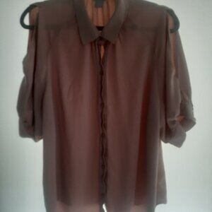 DIRTY PINK CHICOS WOMENS BLOUSE